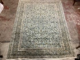 A Persian Isfahan carpet, 387 x 288cm.