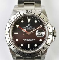 ROLEX; an Oyster Perpetual Date Explorer II stainless steel wristwatch, model 16570, diameter