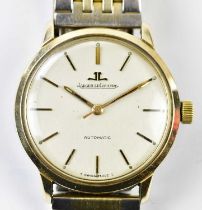 JAEGER-LECOULTRE; a gentleman's vintage 9ct yellow gold automatic wristwatch with 17 jewel movement,