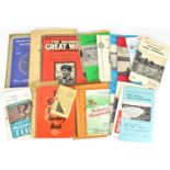 Various vintage booklets to include a quantity of 1960s National Angling Championships, wartime