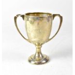 An Edward VII hallmarked silver trophy, maker's mark rubbed, Sheffield 1904, approx. 5ozt.