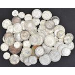 A quantity of British pre-1947 half silver coins, various denominations.Condition Report: Approx.