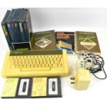 ACORN ELECTRON; a vintage personal computer with user guides, programming books, power pack, various
