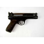 WEBLEY; a Premier .22 break-barrel air pistol with Bakelite grips (af)Condition Report: For