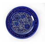 JULIA CARTER PRESTON; a lustre glazed commemorative dish, 'June Davidson President Inner Wheel