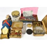 Various mixed collectibles, mostly with a military theme, to include a plaster wall-mounting