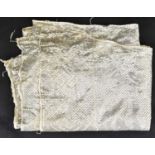 An early 20th century Middle Eastern, probably Egyptian shawl, predominantly made from silver and