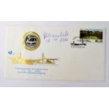 NELSON MANDELA; a first day cover bearing the signature of Nelson Mandela.Condition Report: We