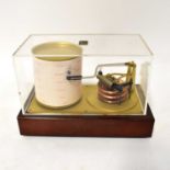 LUFFT; a modern German battery-operated barograph type 8005, serial no. BK3922, in mahogany and