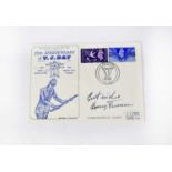 AMERICAN POLITICS; a first day cover bearing the signature of Harry Truman, 33rd US president.