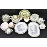 A quantity of 19th century ceramics to include an early Victorian twenty-four piece part tea