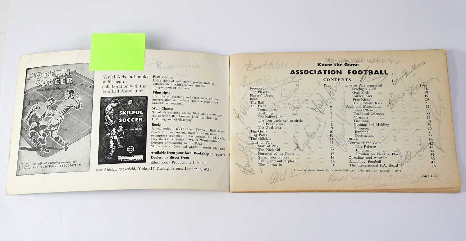 MANCHESTER UNITED; Busby Babes, 'The Laws of Association Football', signed in pencil by the team - Image 2 of 2
