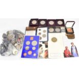 Various coins, mainly British, to include a good quantity pre-decimal, and various medallions,