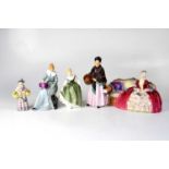 ROYAL DOULTON; four boxed figurines comprising, miniature street vendors 'Romany Sue', HN3098 '
