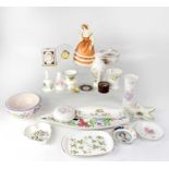 A mixed lot of collectible ceramics to include Coalport Ladies of Fashion 'Lynn' figure, a Spode