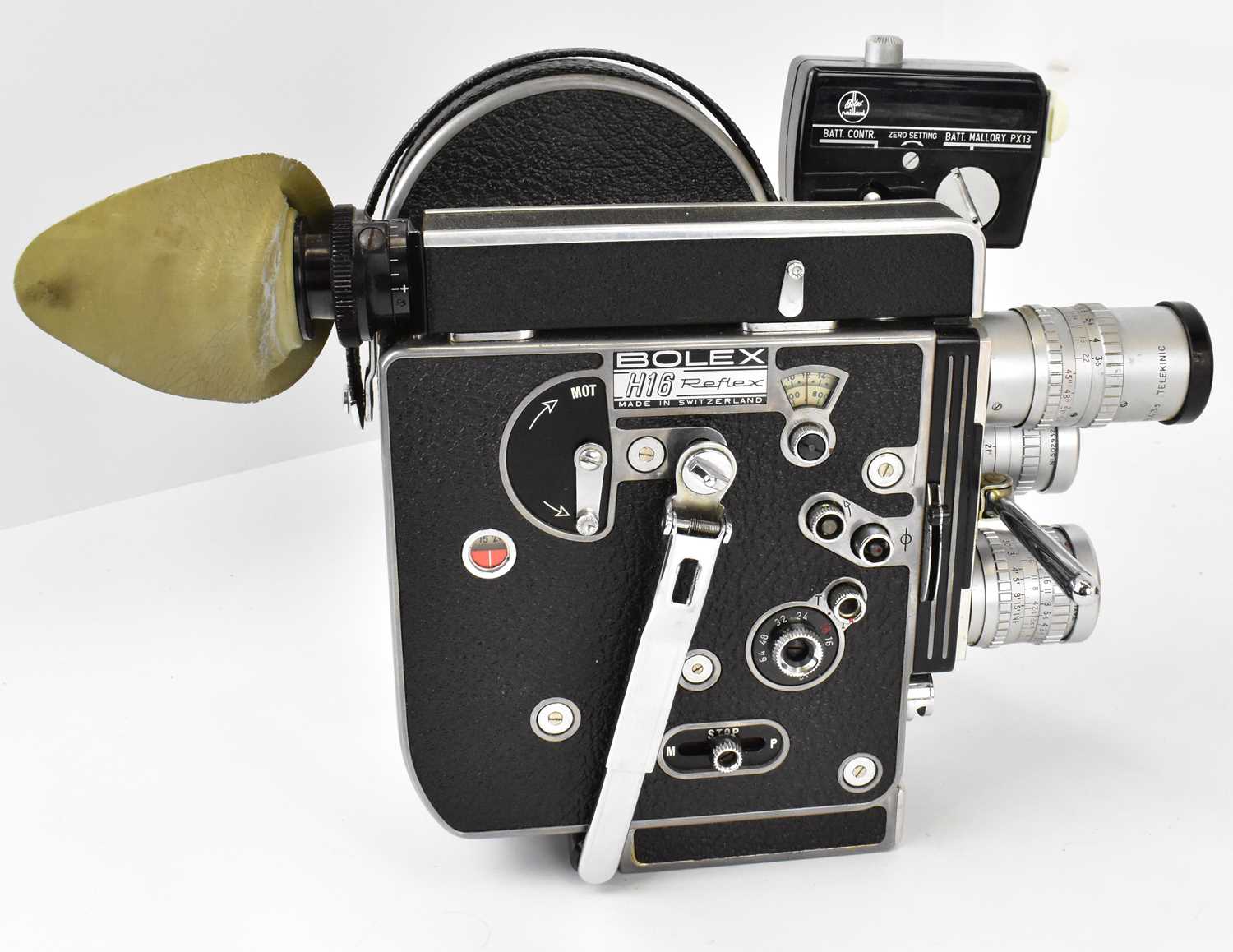 PAILLARD BOLEX; a H16 reflex 16mm cine camera, circa 1960s, serial no.228634, with instruction - Image 2 of 6