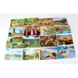 A large quantity of loose postcards, black and white and colour, mainly topographical, approx.
