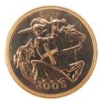 An Elizabeth II 2005 sovereign, George and Dragon new version, London Mint, proof in blister pack in