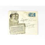 EDWARD DUKE OF WINDSOR & WALLIS (SIMPSON) DUCHESS OF WINDSOR; a first day cover bearing signatures