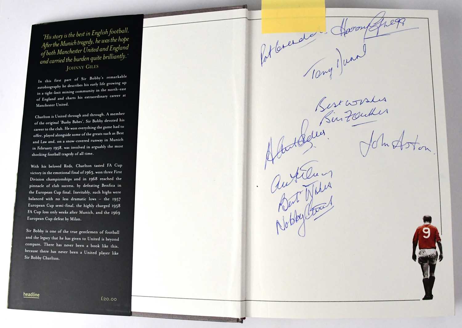 BOBBY CHARLTON; 'The Autobiography, My Manchester United Years', bearing signatures to inner page, - Image 2 of 2