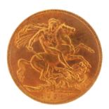 A George V 1925 sovereign, George & Dragon, South Africa Mint