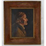 19TH CENTURY ITALIAN SCHOOL; oil painting, head and shoulders portrait of a gentleman, unsigned,