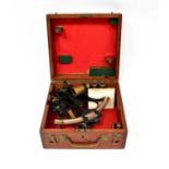 A Heath Three Circle Mates pattern micrometre sextant no. T940 in mahogany case.