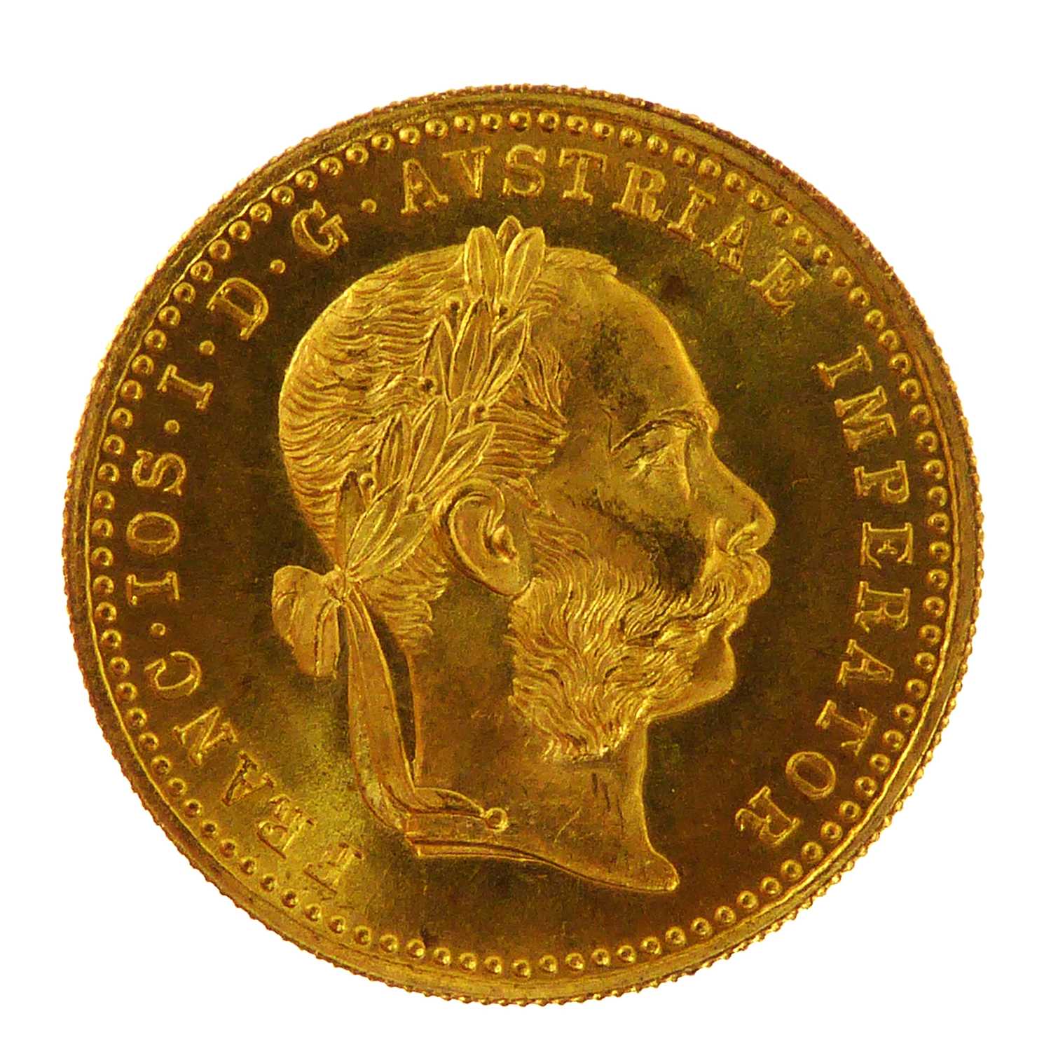 FRANZ JOSEPH I, 1915; an Austria one ducat gold (.986 grade) coin, approx. 3.5g. - Image 2 of 2