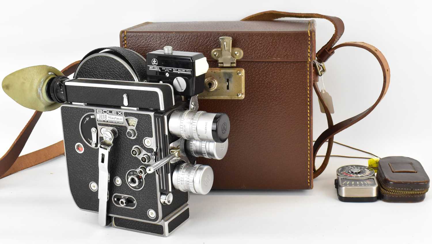 PAILLARD BOLEX; a H16 reflex 16mm cine camera, circa 1960s, serial no.228634, with instruction