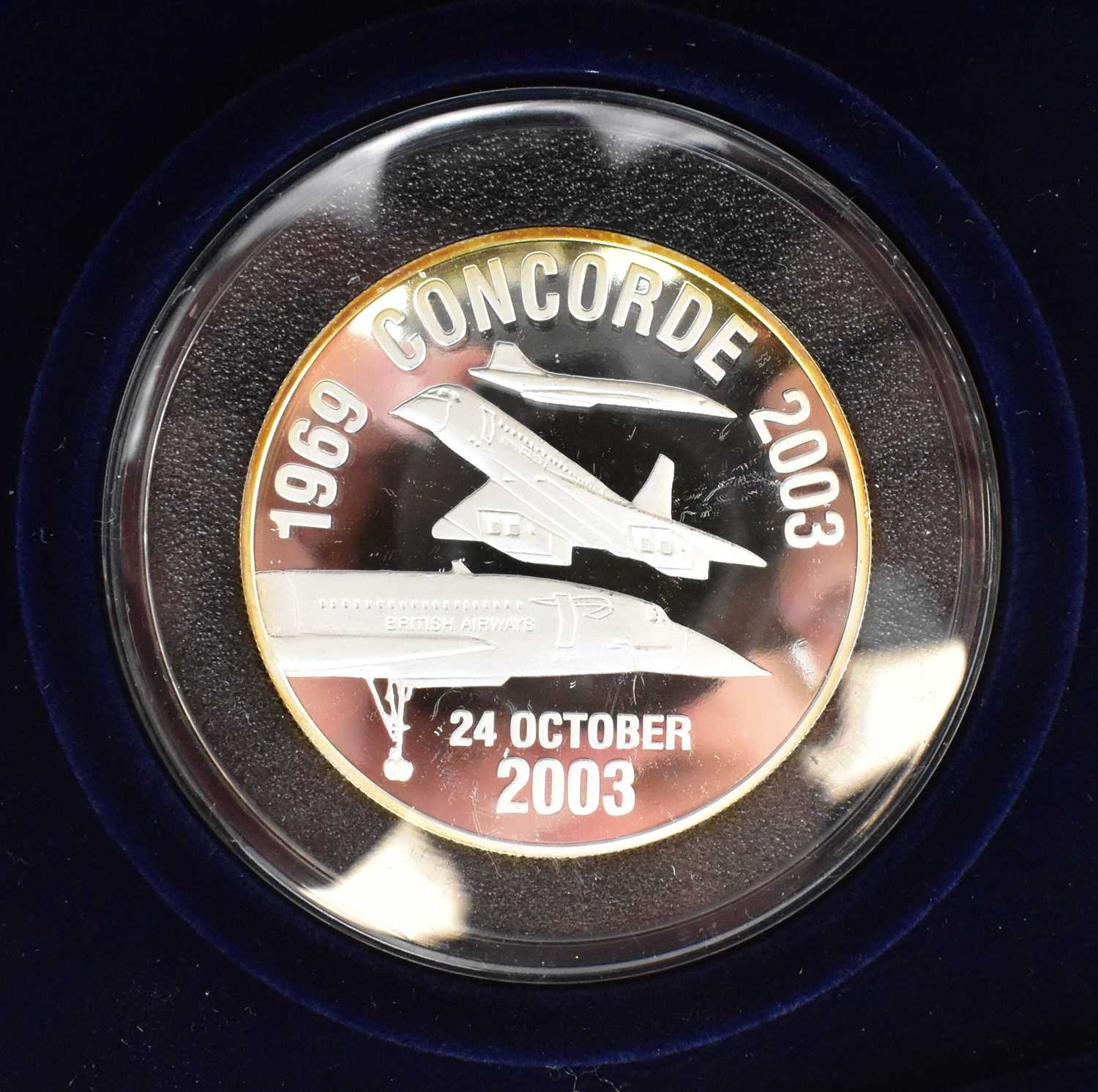 WESTMINSTER MINT; 'Concorde's Last Flight Two Ounce Silver (0.999) Commemorative Coin', limited - Image 2 of 2