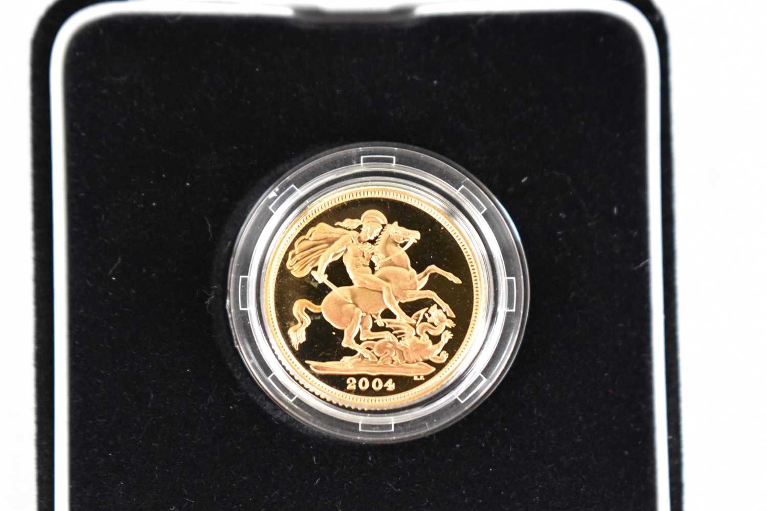 ROYAL MINT; a 2004 proof sovereign, encapsulated, with presentation case and certificate of - Image 3 of 4