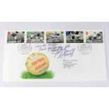 ALF RAMSEY; a first day cover bearing signature and dedication '... yours sincerely, Alf Ramsey'.