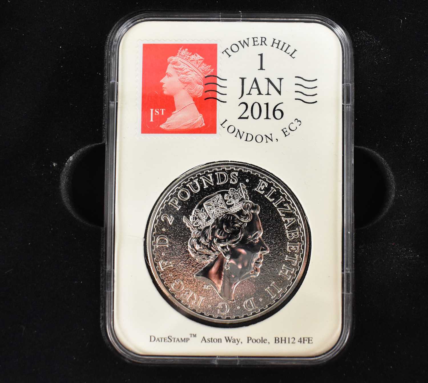 CPM (COIN PORTFOLIO MANAGEMENT): the 2016 Date Stamp UK 1oz Silver (0.999) Britannia slab - Image 3 of 3