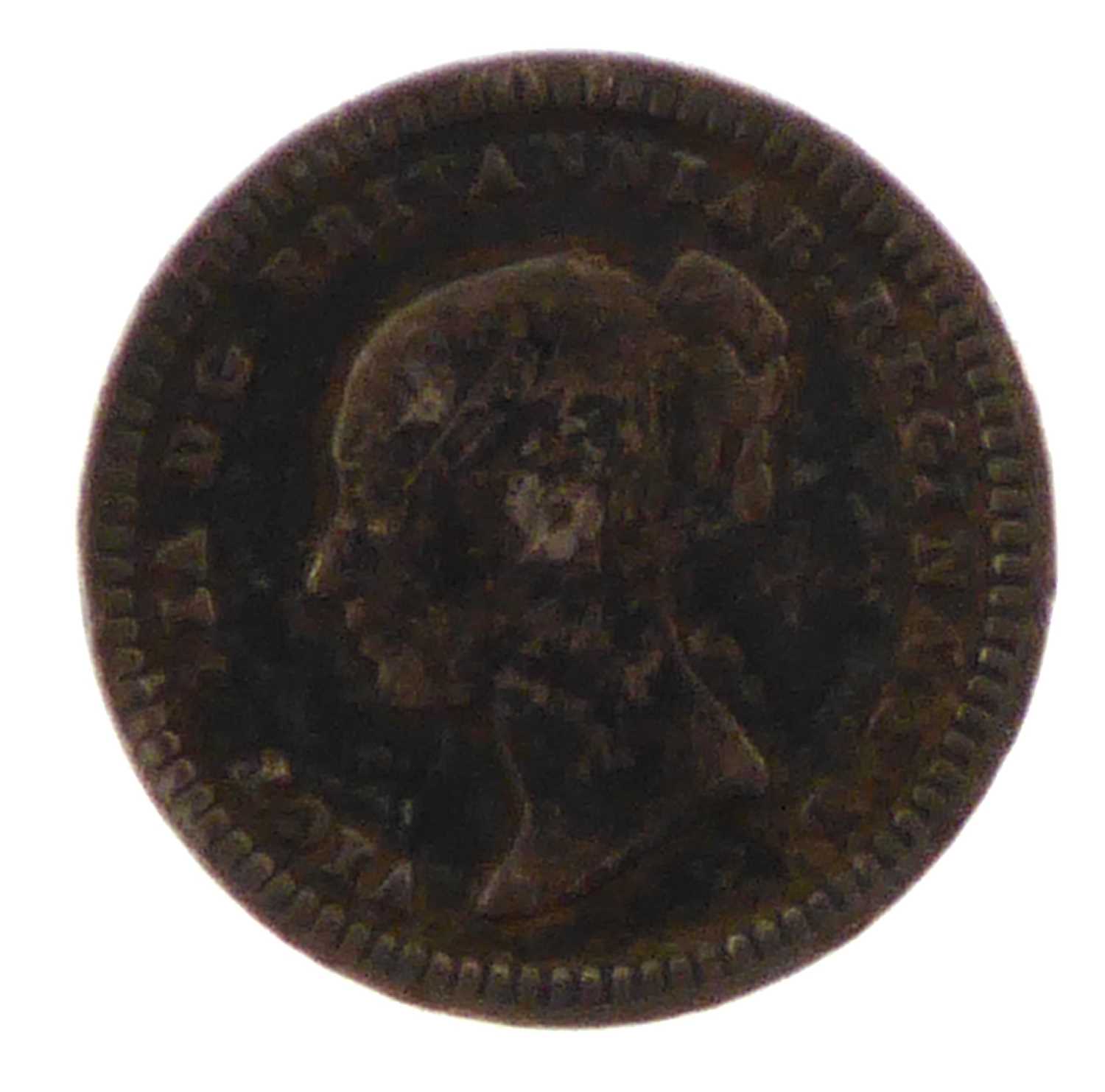 A Victorian 1843 young head, first portrait Colonial issue 1.5 pence silver coin. - Image 2 of 2