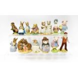ROYAL ALBERT; thirteen Beatrix Potter figures, to include 'Jeremy Fisher', 'Cottontail', 'Mittens