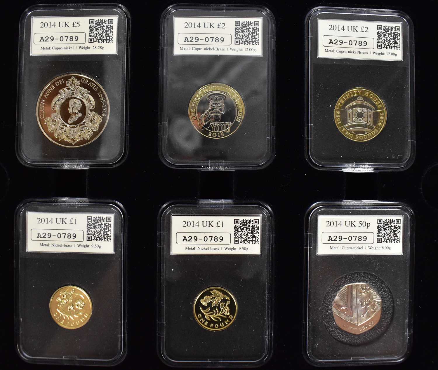 CPM (COIN PORTFOLIO MANAGEMENT); the 2014 Date Stamp United Kingdom Specimen Year Set comprising six - Image 3 of 4