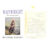 WAINWRIGHT, ALFRED; a signed letter to Mr Dyson, regarding payment of £100, ending with 'I am now