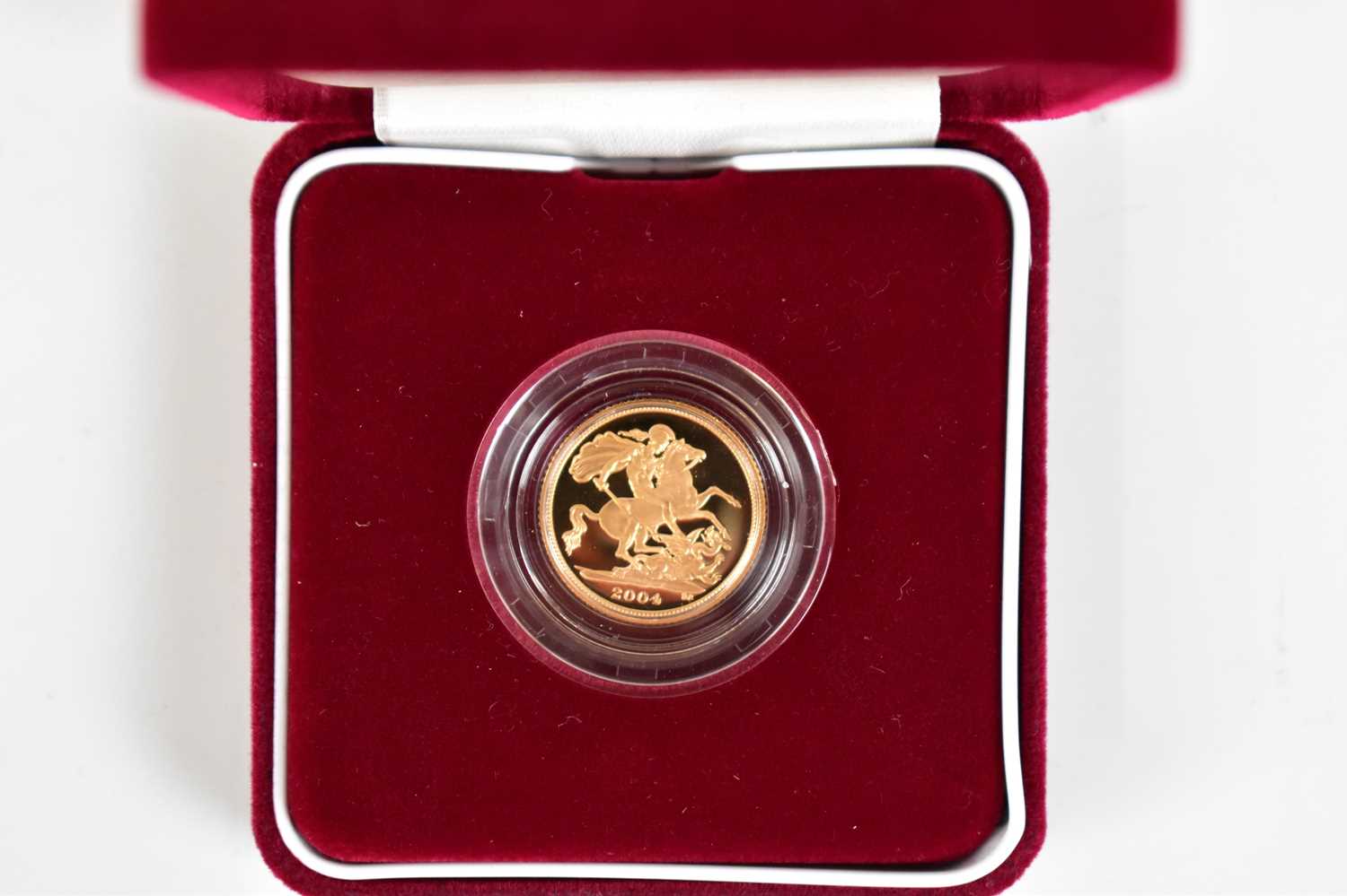 ROYAL MINT; the 2004 United Kingdom Proof Half Sovereign, no.3939/10000, encapsulated, in