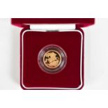 ROYAL MINT; the 2004 United Kingdom Proof Half Sovereign, no.3939/10000, encapsulated, in