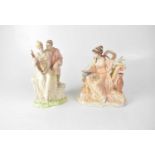 WEDGWOOD; two figure groups from 'The Classical Collection', comprising 'Serenade' and 'Captivation'