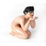 A Triart Bessano Italy 1950s ceramic figure of a kneeling nude female, A255, height 20cm.Condition