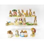 ROYAL ALBERT; seventeen 'The World of Beatrix Potter' figures, to include 'The Old Woman Who Lived