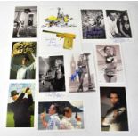 JAMES BOND 007; ten colour postcards bearing signatures of Christopher Lee, Roger Moore, Sean