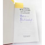 KENNETH WILLIAMS; 'Just Williams', the autobiography, with pasted autograph book page to inside