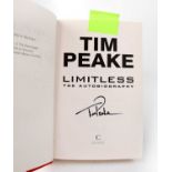 TIM PEAKE; 'Limitless', bearing signature to title page.Condition Report: We have not