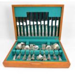 FLEXFIT; a forty-three piece Kings Pattern set of cased flatware. Condition Report: one dessert