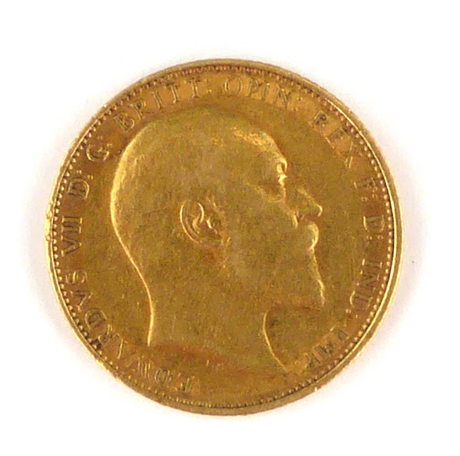 An Edward VII 1905 full sovereign, George and Dragon, London Mint. - Image 2 of 2
