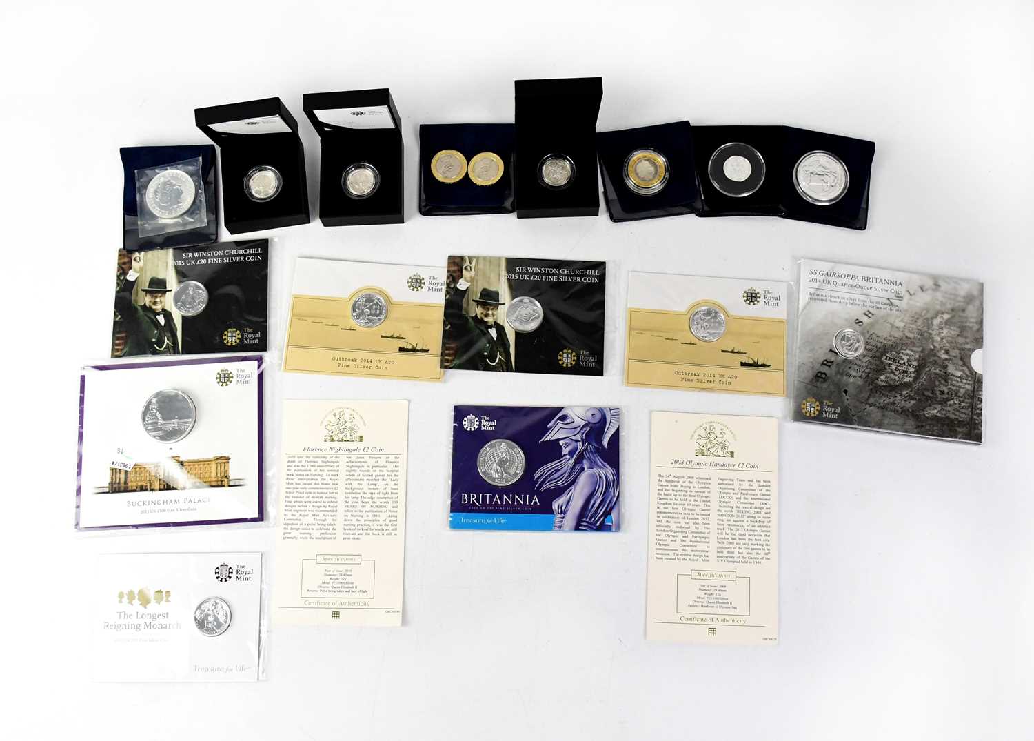 THE ROYAL MINT; eleven silver proof coins, comprising 'The 2011 UK Cardiff £1 Silver Proof Coin', '