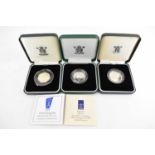 ROYAL MINT; an NHS Silver Proof 50p Coin, 1992 Silver Proof Piedfort 10p Coin and a 1994 Bank of
