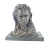 HERDITIES LTD; a limited edition bust of HRH The Princess Anne by Oloff de Wet, no.103/500, height